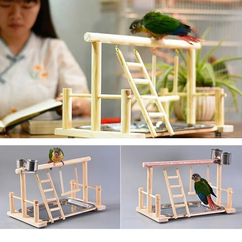 BeakPlay™ Activity Center | Bird Playground with Perch & Toys