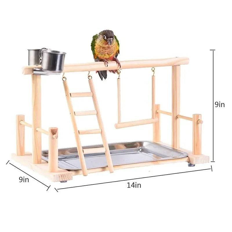 BeakPlay™ Activity Center | Bird Playground with Perch & Toys