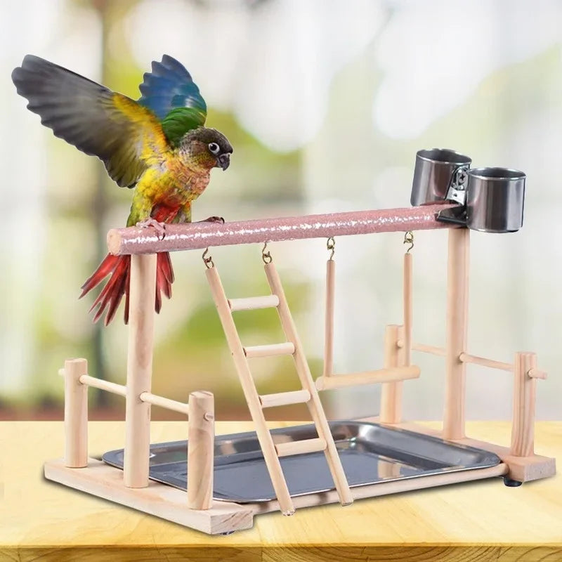 BeakPlay™ Activity Center | Bird Playground with Perch & Toys